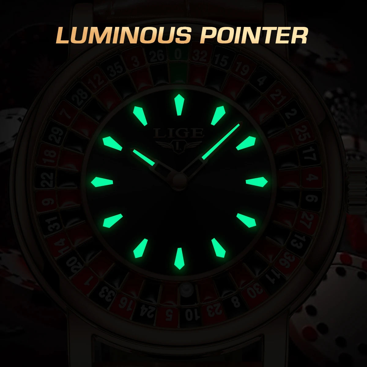 Las Vegas Roulette Watch Waterproof
