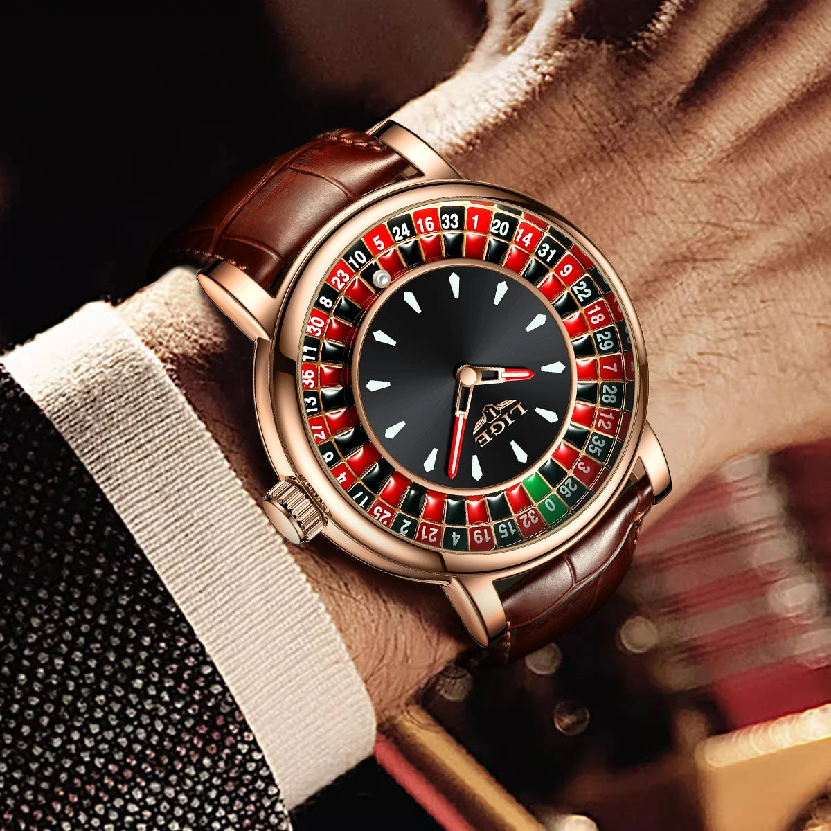 Las Vegas Roulette Watch Waterproof